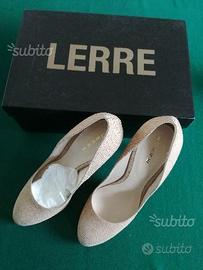 Scarpe NUOVE Originali LERRE n° 41 Beige
