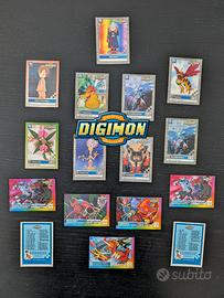 Lotto di quindici carte Digimon (Bandai 2000)