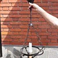 Lampadario in ferro battuto