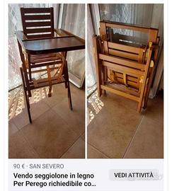 sediollone in legno 