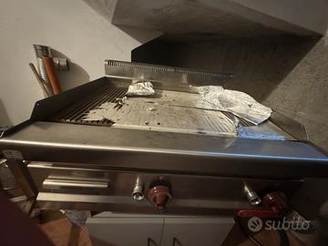 Piastra a gas professionale