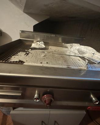 Piastra a gas professionale