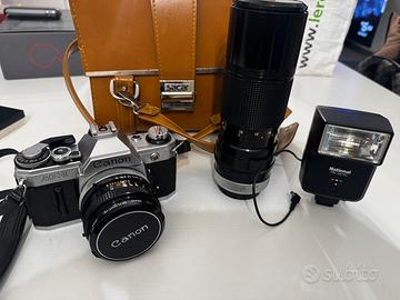 Canon ae-1 + accessori