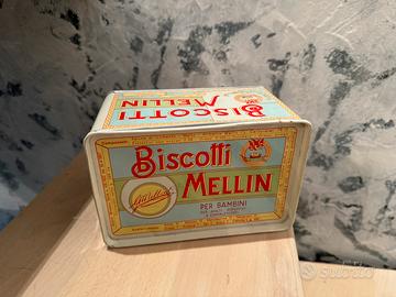 Scatola vintage Biscotti Mellin