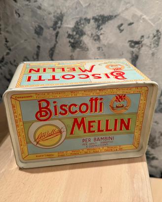 Scatola vintage Biscotti Mellin