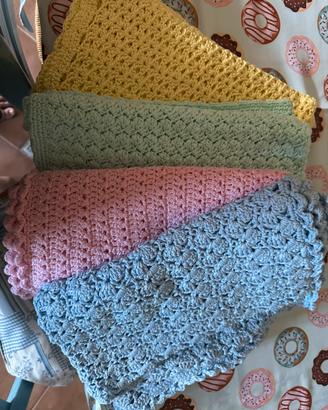 Copertine lavorate a mano in cotone
