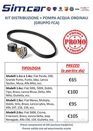 KIT DISTRIBUZIONE POMPA ACQUA ORIGINALE DEL GRUPPO