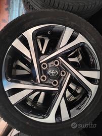 CERCHI IN LEGA ORIGINALI TOYOTA R 18 + TPMS + GOMM