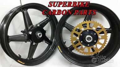 Yamaha r1 cerchi ruote dymag in carbonio 5 razze