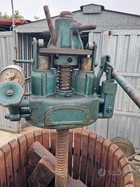 Torchio per uva a pressione