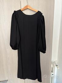 Abito nero Zara sopra ginocchio