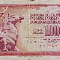 Banconota 100 dinara Jugoslavia 1965 - 