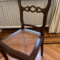 Sedie in paglia anni ‘50 (sei)