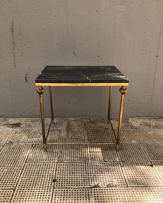 Tavolino anni 60 ottone marmo