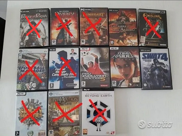 Giochi per PC originali, completi di libretto