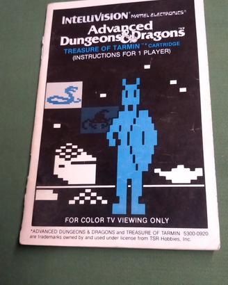 Manuale originale Intellivision – Advanced Dungeon