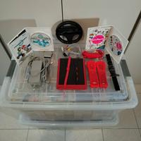 Wii Mini Rossa + 2 Giochi + Volante Originale