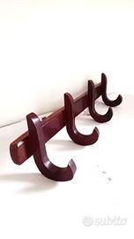 Appendiabiti in legno, vintage, ben conservato.