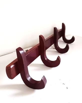 Appendiabiti in legno, vintage, ben conservato.