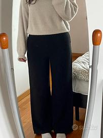 Pantaloni neri a gamba larga Shein taglia M