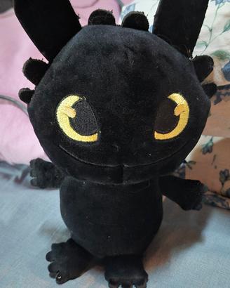Peluche Sdentato Toothless Dragon Trainer nero