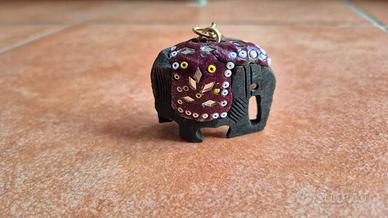 Portachiavi con Elefante Decorato Nuovo, Colorato