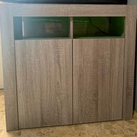 Credenza con luci led grigio NUOVA