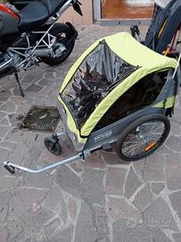 Rimorchio bici passeggino per bambini