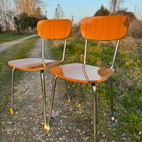 Coppia sedie vintage formica anni 50