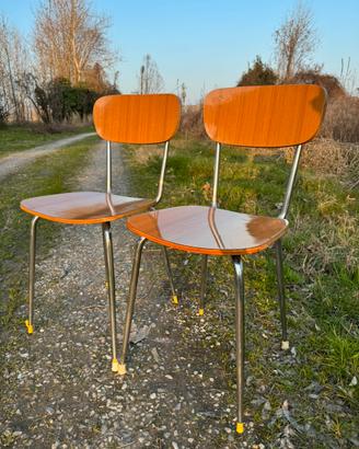 Coppia sedie vintage formica anni 50