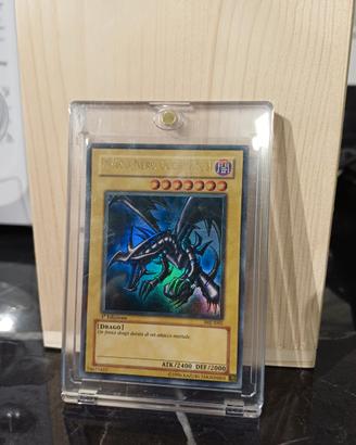 Carta You-gi-oh.Drago Nero occhi rossi.1ªedizione