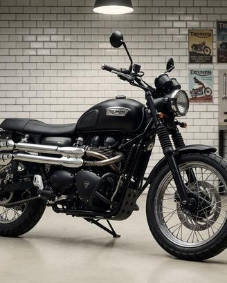 TRIUMPH SCRAMBLER 900 – Matt Black – Full Optional