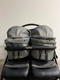 Passeggino, porte enfant e borsa porta oggetti.