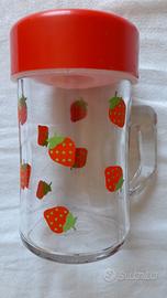 Bicchiere Tazza Brocca in vetro vintage anni 70