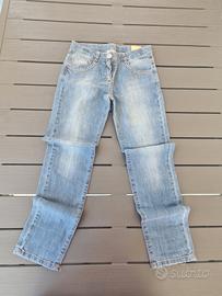 Jeans donna con strass