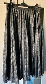 Gonna midi Pinko in ecopelle traforato