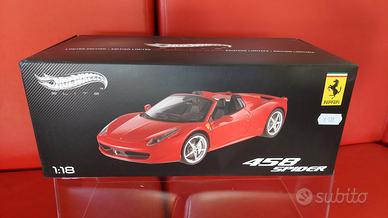 Ferrari 458 Spider - Hot Wheels Elite Scala 1/18