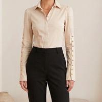 Camicia body beige Tuwe taglia M