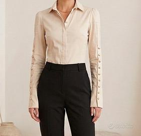 Camicia body beige Tuwe taglia M