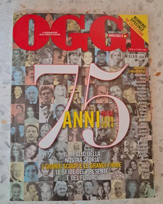 RIVISTA OGGI 75 ANNI 1939/2014 NUMERO DA COLLEZION