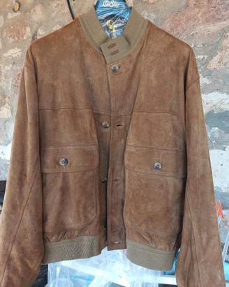 giacchetto in pelle scamosciata