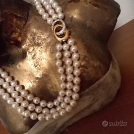 Collana perle 3 fili