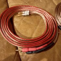 Cavi potenza sez.2x4 mm2 , MT.2,85  banane con.