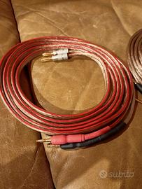 Cavi potenza sez.2x4 mm2 , MT.2,85  banane con.