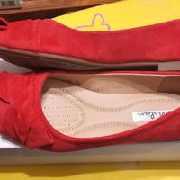 Ballerine in velluto rosso - Numero 36 - NUOVE