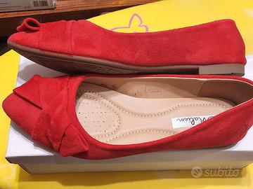 Ballerine in velluto rosso - Numero 36 - NUOVE