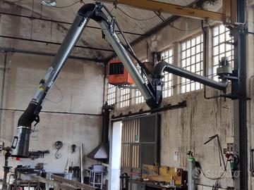 Braccio aspiratore fumi saldatura