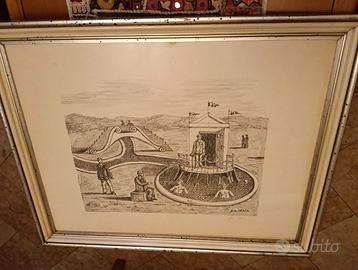 Litografia originale di Giorgio de Chirico