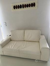 Divani in pelle bianca