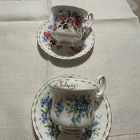 Tazze in ceramica Inglese Royal Allbert